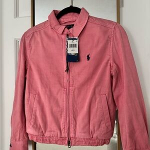 Ralph Lauren Pink Zip-Front Jean Jacket
